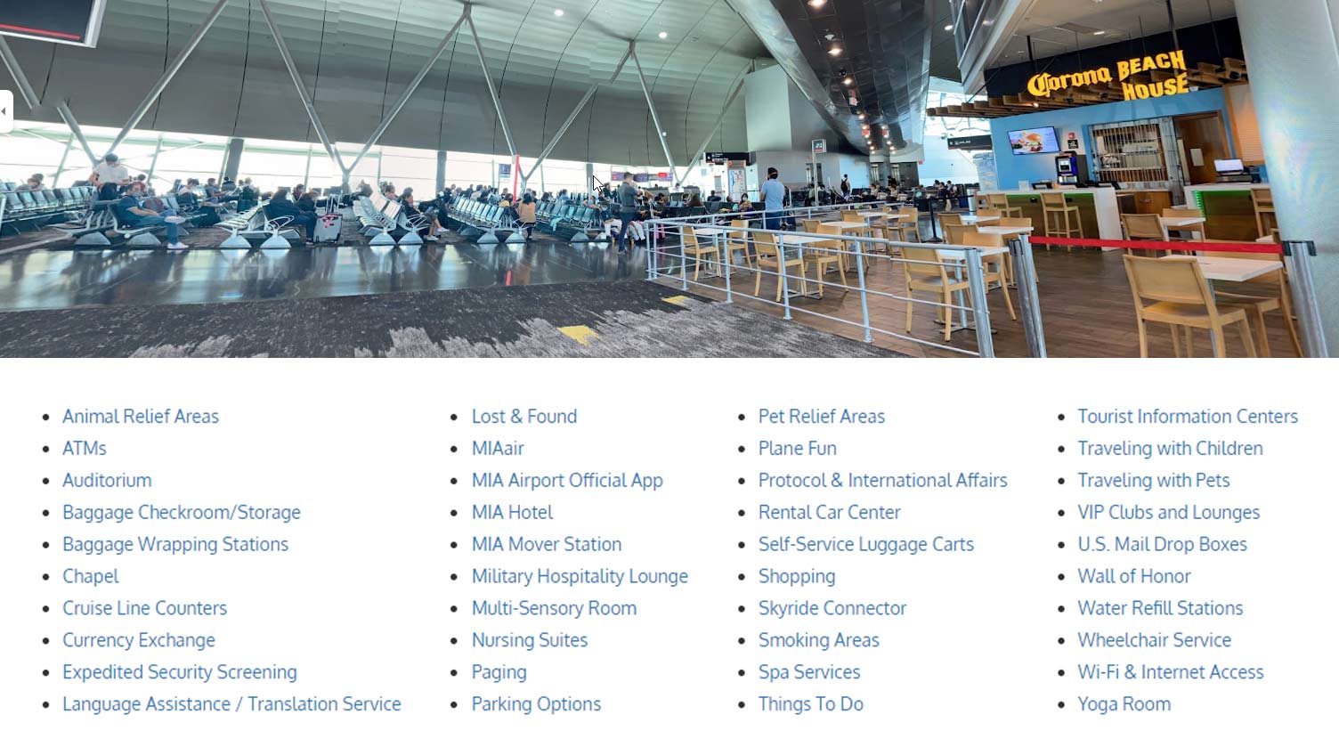 Miami Airport Electronics Stores, Food Stops, and More