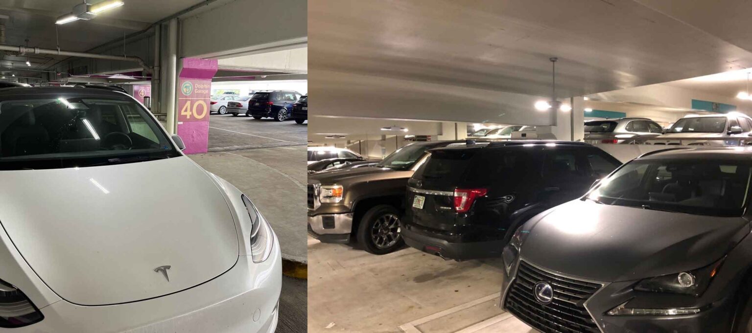 Parking Dolphin and Flamingo Garages Miami airport